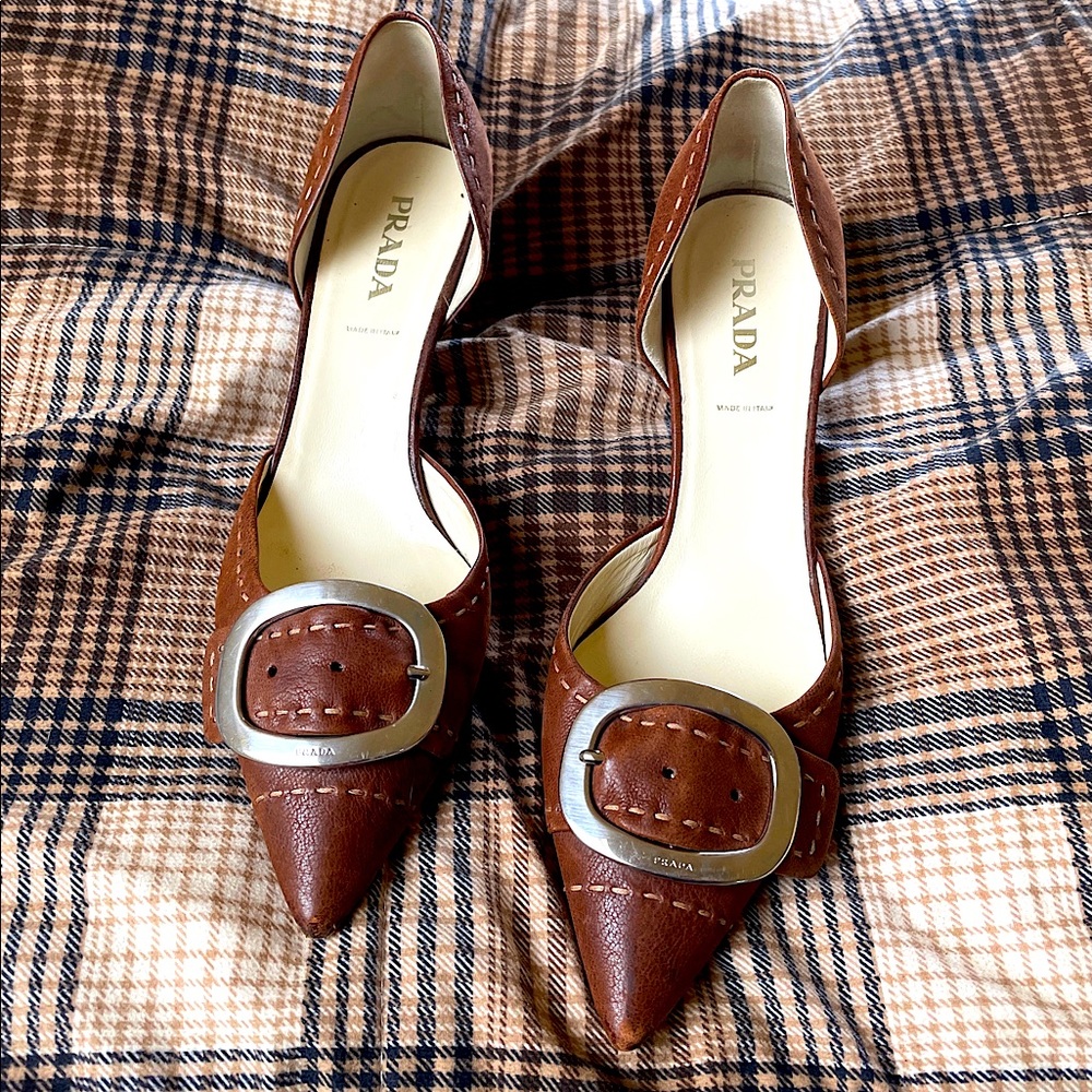 Prada kitten heels - worn twice